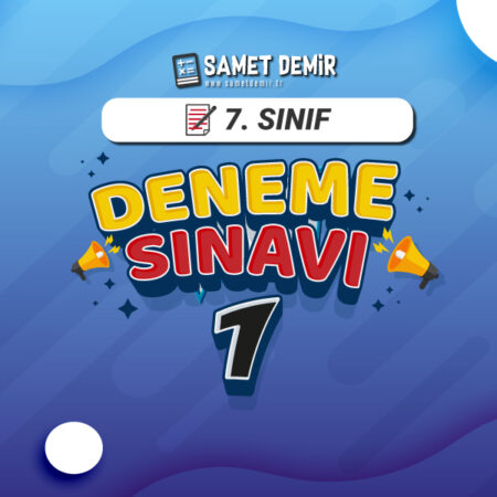 7. Sınıf Matematik Samet Demir - 1. Deneme